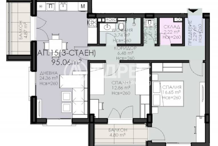 Тристаен апартамент, София, Овча купел 1, 698046, Снимка 4