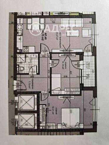 Тристаен апартамент, Пловдив, Тракия, 678047, Снимка 1