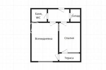 Двустаен апартамент, Бургас, Меден рудник - зона Д, 686047, Снимка 1