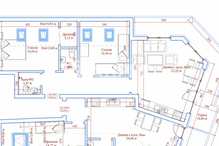 Тристаен апартамент, Варна, Зимно кино Тракия, 680048, Снимка 5