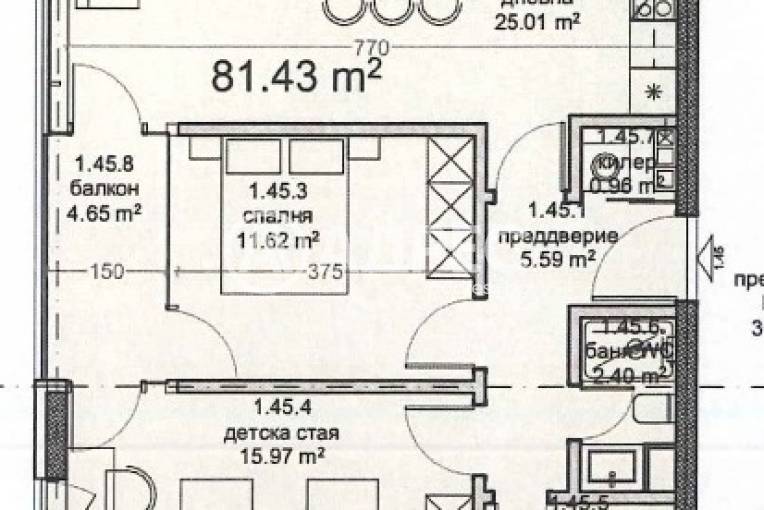 Тристаен апартамент, Варна, Владислав Варненчик, 683049, Снимка 2