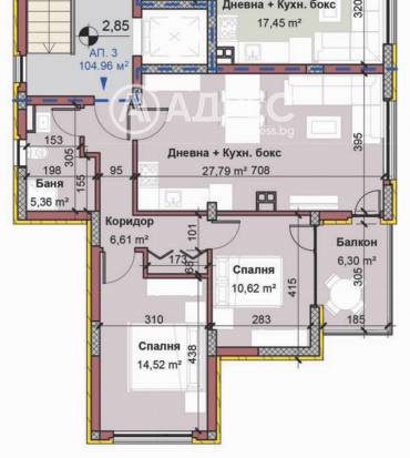 Тристаен апартамент, Варна, Виница, 682050, Снимка 1