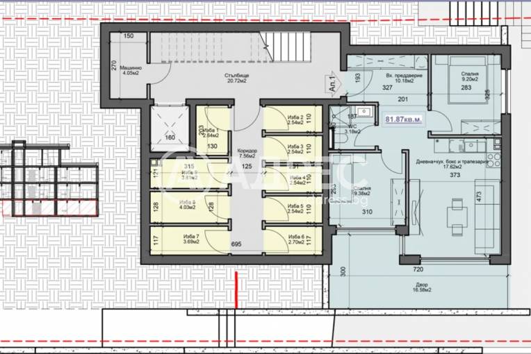 Тристаен апартамент, Варна, м-ст Свети Никола, 677052, Снимка 2