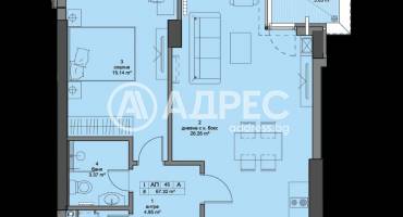 Двустаен апартамент, София, Кръстова вада, 646053, Снимка 2