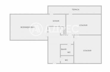 Тристаен апартамент, Варна, Център, 675053, Снимка 1