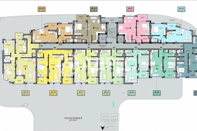 Тристаен апартамент, Бургас, Хоризонт, 681053, Снимка 3