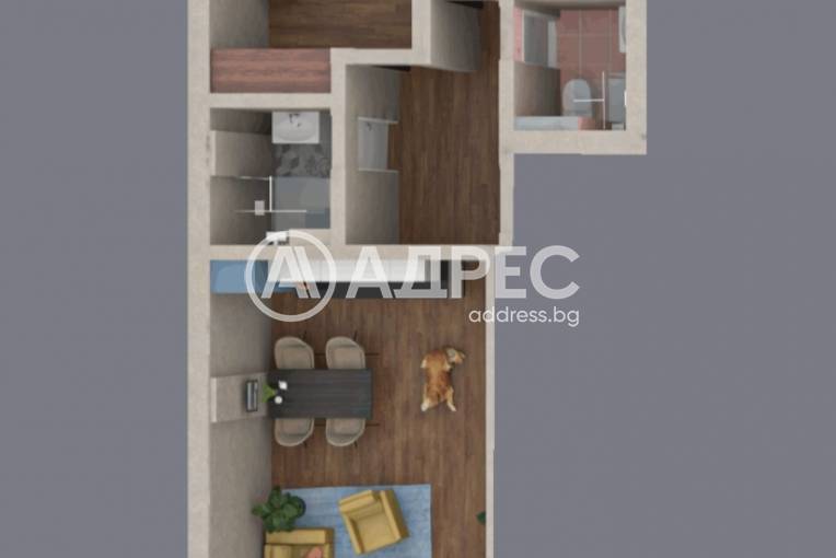 Тристаен апартамент, Пловдив, Христо Смирненски, 643054, Снимка 2