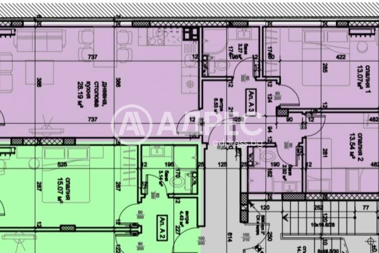 Тристаен апартамент, Пловдив, Христо Смирненски, 643054, Снимка 3
