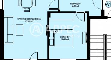 Двустаен апартамент, Благоевград, Изгрев, 674054, Снимка 1