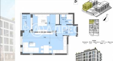 Двустаен апартамент, Пловдив, Кършияка, 630055, Снимка 2