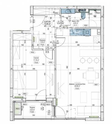 Двустаен апартамент, София, Младост 2, 645055, Снимка 1