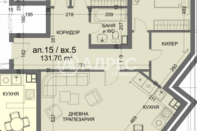 Многостаен апартамент, Варна, к.к. Чайка, 644057, Снимка 13