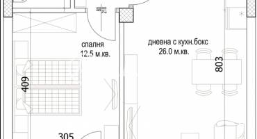 Двустаен апартамент, Варна, Кайсиева градина, 694060, Снимка 2
