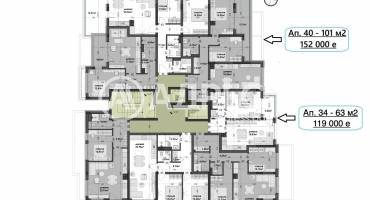 Двустаен апартамент, Варна, Изгрев, 672061, Снимка 4