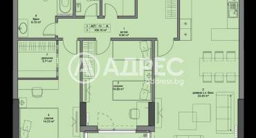 Тристаен апартамент, София, Кръстова вада, 646064, Снимка 2