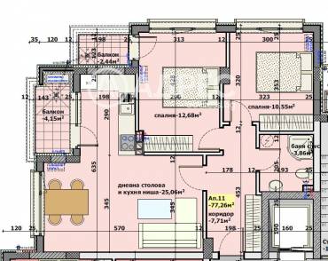 Тристаен апартамент, Стара Загора, Казански, 688065, Снимка 1