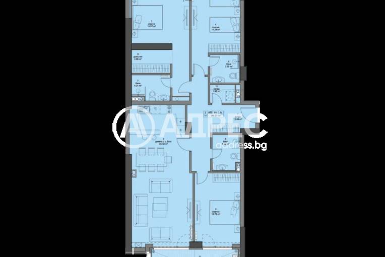 Многостаен апартамент, София, Кръстова вада, 646066, Снимка 2