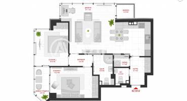 Тристаен апартамент, София, Манастирски ливади - изток, 688067, Снимка 4