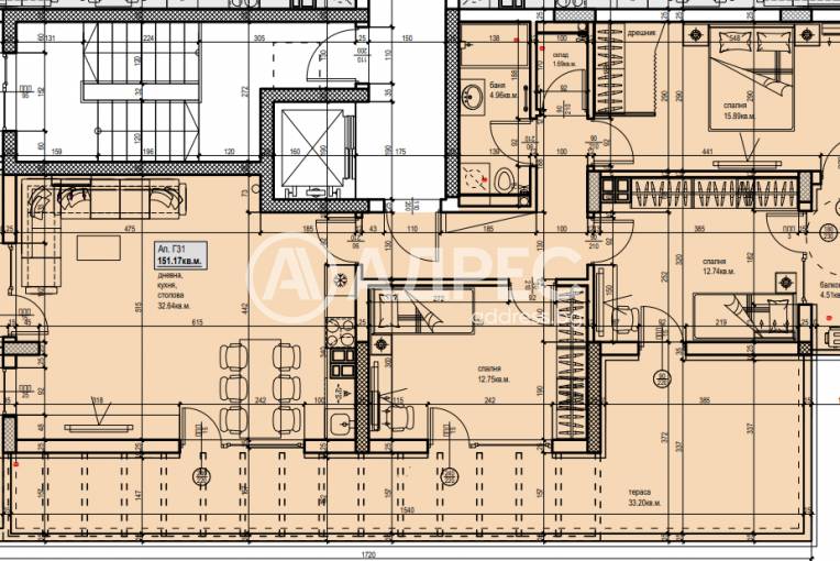 Многостаен апартамент, Пловдив, Кючук Париж, 693067, Снимка 1