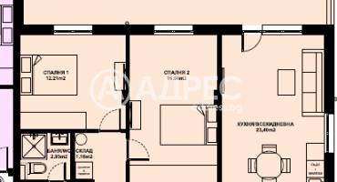 Тристаен апартамент, Благоевград, Изгрев, 674068, Снимка 1