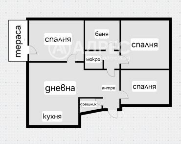 Тристаен апартамент, София, Манастирски ливади - изток, 629070, Снимка 1