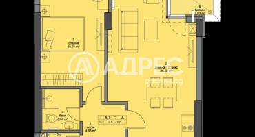 Двустаен апартамент, София, Кръстова вада, 646071, Снимка 2