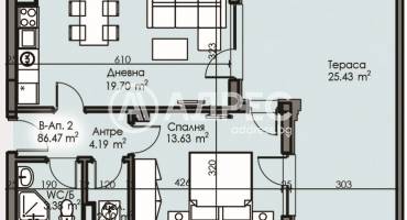 Двустаен апартамент, Бургас, Изгрев, 681072, Снимка 1