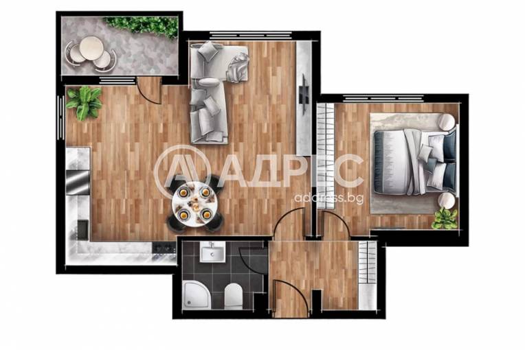 Двустаен апартамент, Банкя, Банкя, 591073, Снимка 3