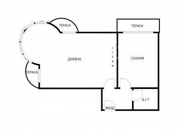 Двустаен апартамент, Варна, Център, 636073, Снимка 1