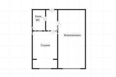 Двустаен апартамент, Бургас, Славейков, 687074, Снимка 1