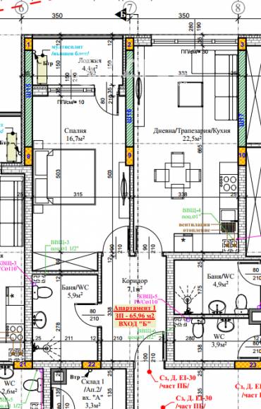 Двустаен апартамент, Русе, ЦЮР, 689074, Снимка 1