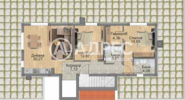 Двустаен апартамент, София, Княжево, 676075, Снимка 9