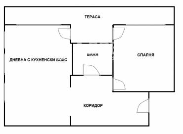 Двустаен апартамент, София, Хладилника, 635076, Снимка 1