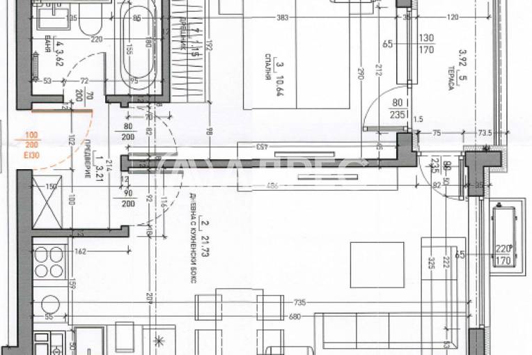 Двустаен апартамент, София, Малинова Долина, 675076, Снимка 1