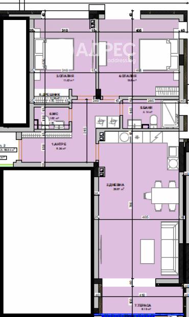 Тристаен апартамент, Варна, Виница, 678076, Снимка 1