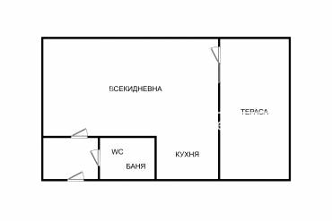 Едностаен апартамент, Варна, Виница, 504079, Снимка 1
