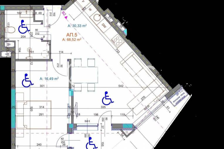 Двустаен апартамент, Бургас, Братя Миладинови, 672080, Снимка 1