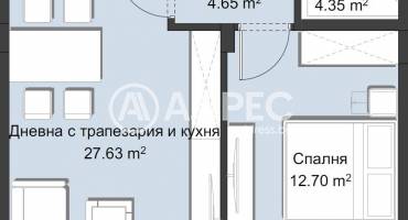 Двустаен апартамент, Пловдив, Христо Смирненски, 635081, Снимка 5