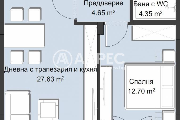 Двустаен апартамент, Пловдив, Христо Смирненски, 635081, Снимка 5