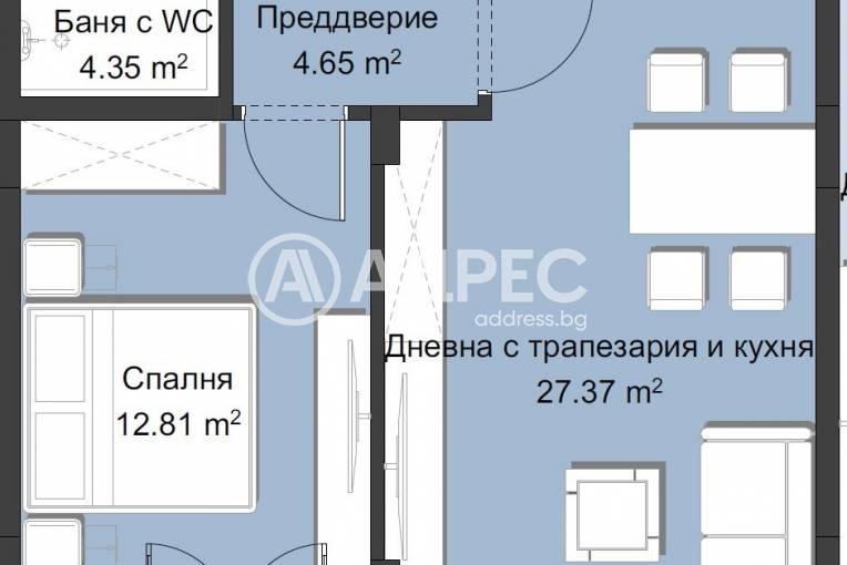 Двустаен апартамент, Пловдив, Христо Смирненски, 635082, Снимка 5