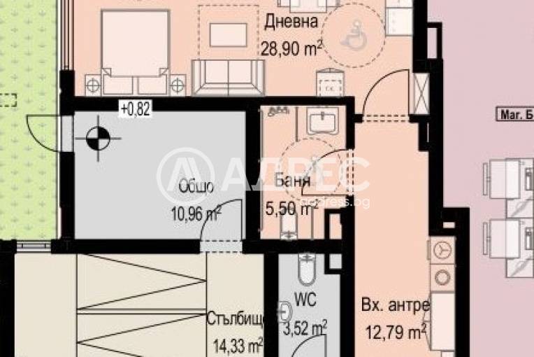 Едностаен апартамент, София, Младост 4, 630083, Снимка 1