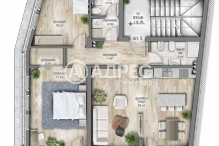 Тристаен апартамент, Варна, Гръцка махала, 664083, Снимка 2