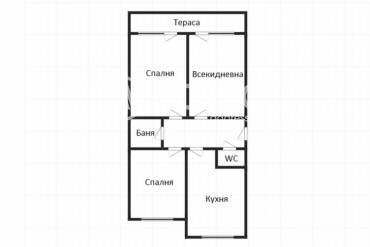 Тристаен апартамент, Бургас, Меден рудник - зона А, 700083, Снимка 1