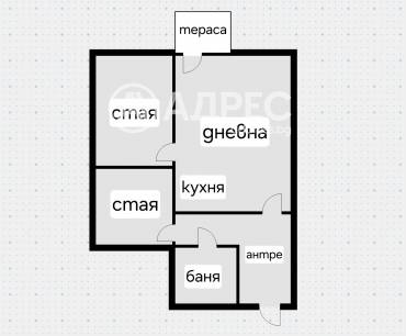 Тристаен апартамент, София, Център, 631084, Снимка 1