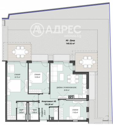Многостаен апартамент, София, Кръстова вада, 652087, Снимка 1