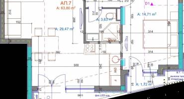 Двустаен апартамент, Бургас, Братя Миладинови, 672087, Снимка 1