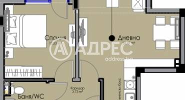 Двустаен апартамент, Бургас, Хоризонт, 681087, Снимка 2