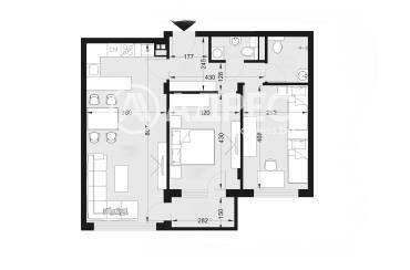 Тристаен апартамент, София, Овча купел, 685088, Снимка 1