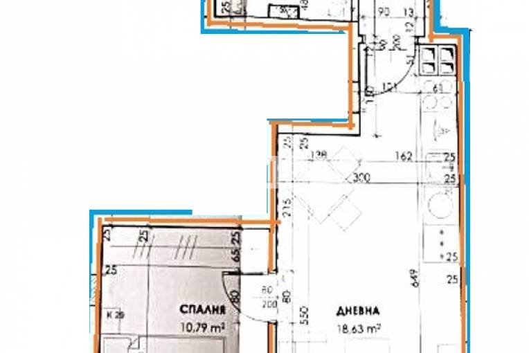 Двустаен апартамент, Пловдив, Кючук Париж, 635089, Снимка 1