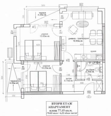 Тристаен апартамент, Ахтопол, 654089, Снимка 1